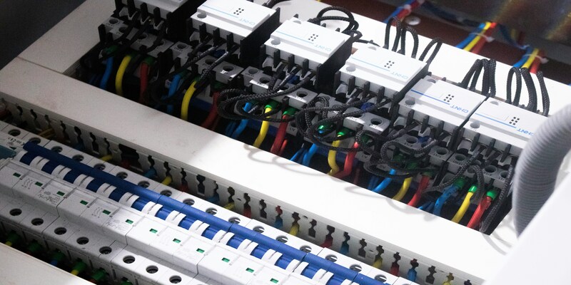 Organized electrical panel and circuit breakers